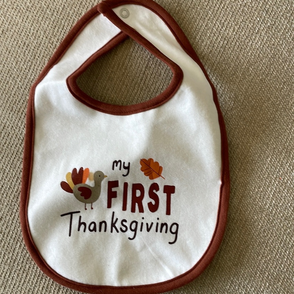 Never worn thanksgiving bib